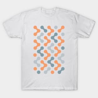 Colorful Shapes (salmon and gray) T-Shirt